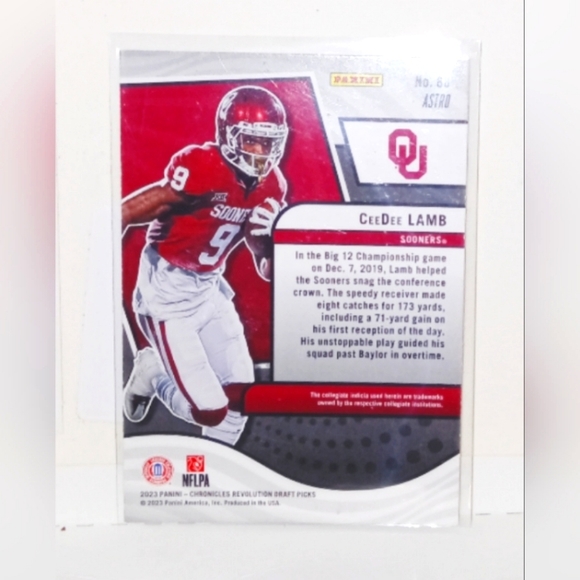 CeeDee Lamb Astro Foil Panini Chronicles Revolution Draft Picks #88 2023 - Picture 2 of 2